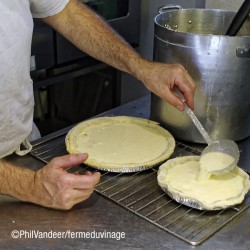 Tarte au Carré du Vinage, une fabrication artisanale élaborée avec des produits locaux