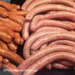 Saucisses de porc nature, une chacuterie élaborée dans les ateliers Albert Lemaire