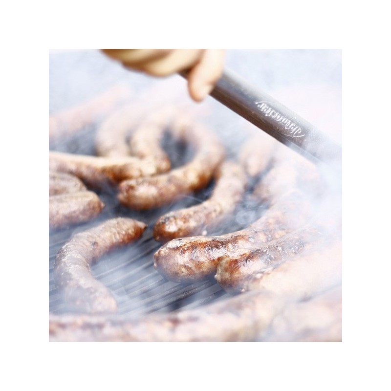 Saucisses de porc nature, aux herbes ou barbecue pour accompagner les légumes du potager en libre cueillette.